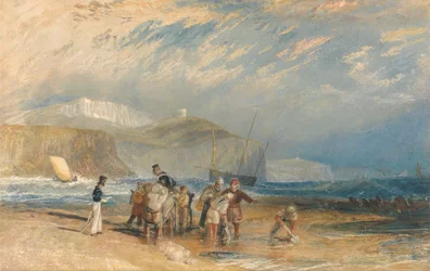 Port de Folkestone et côte vers Douvres